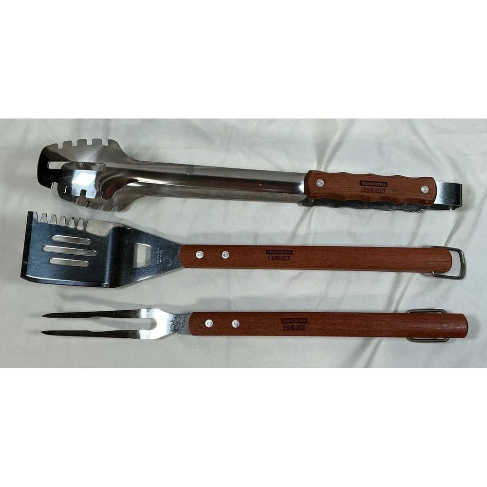 Tramontina 3 Piece Stainless Steel Grilling Tool Set